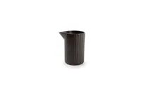 product of F2D 5314896 Creamer Pitcher, 3.4" Width, 9.5oz Capacity, Black Porcelain, Microwave Oven Safe