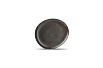 product of F2D 5315314 Ceres Coupe Round Plate, 8.5" Diameter, Porcelain, Black Finish, Dishwasher Safe- 1/Each