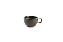 product of F2D 5315323 Black Porcelain Cup, 4.9" Diameter, 9.46oz, Dishwasher, Microwave & Oven Safe