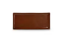 product of F2D 5315575 - Red Porcelain Platter, 14" x 6", Dishwasher Microwave Oven Safe - 1/Each