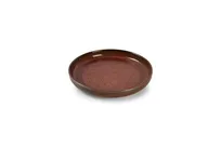product of F2D 5315576 Deep Round Porcelain Plate, 7.875" Diameter, Red, 16.91 oz, Microwave Oven Safe