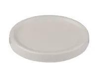 product of ID Fine 5320442 Lid, White Fine China Cover, 3.5" W x 3.5" D x 3.9" H, Dishwasher Safe, Alzar