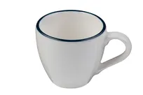 product of ID Fine 5321445 - 3 Oz China Mug, 2.1"W x 2.1"D x 2.5"H Modest Navy Stackable Dishwasher Safe