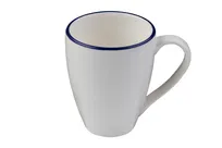 product of ID Fine 5321447 10-Oz Modest Navy Fine China Mug, 4" W x 4" D x 4.6" H, Dishwasher Safe, Stackable