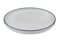 product of ID Fine 5321450 Round China Plate, 6.33" Diameter x 1" Height, Modest Navy Finish, Dishwasher Safe