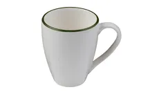 product of ID Fine 5321586 China Mug, 10 oz Modest Green China, 4"W x 4"D x 4.6"H, Stackable, Dishwasher Safe