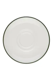 product of ID Fine 5321588 Fine China Saucer, Modest Green, 6.3" W x 0.75" D x 7.3" H, Dishwasher Safe