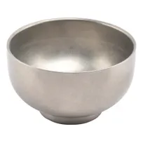 product of F2D 5322272 Metal Bowl - 4.7" Width, 14.2 oz, Round Stainless Steel, Silver Finish, Dishwasher Safe