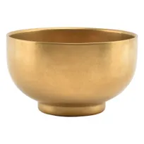 product of F2D 5322274 - Round Gold Stainless Steel Bowl, 4.7" Width, 14.2oz Capacity, 2"-4" Diameter