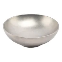 product of F2D 5322275 Round Stainless Steel Bowl, 7.1" Diameter, 24.3 oz Silver Finish, Dishwasher Safe