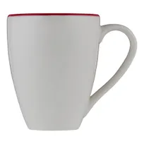 product of ID Fine 5324886 China Mug, 10-Ounce Modest Maroon, 3.25" W x 4" D x 4" H, Fine China Material
