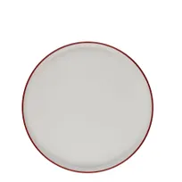 product of ID Fine 5324891 Round Fine China Plate, 6.33" Diameter x 1" Height, Modest Maroon Finish