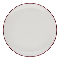 product of ID Fine 5324892 - Maroon Round China Plate, Coupe Rim, 6" W x 6" D x 0.71" H, Fine China Dinnerware