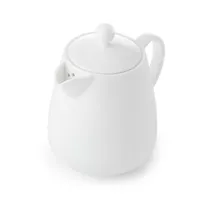 product of Mikasa 5326466 - Lola White Bone China Teapot, 3.8" Height, 13oz Capacity