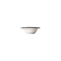 product of ID Fine 5335878 - Round China Bowl, 4" Diameter, 3.5 oz Capacity, Black Line Fulya, Fine China