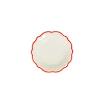 product of ID Fine 5335886 1972 Coupe Plate, 5.9" Round Porcelain, Coral Finish, Dishwasher Safe