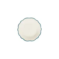 product of ID Fine 5335904 1972 Coupe Plate 5.91" Round Porcelain Plate Teal Line Fulya Dishwasher Safe