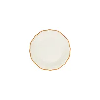 product of ID Fine 5336801 1972 Coupe Plate, 5.91" Round Porcelain Mustard Line Fulya, Dishwasher Safe