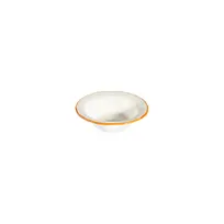 product of ID Fine 5336879 1972 Bowl - 4" Round China Dinnerware, 3.5 oz Capacity, Use, Mustard Line Fulya Finish