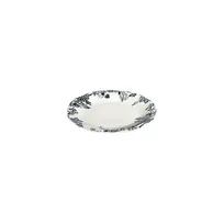 product of ID Fine 5336889 1972 Coupe Plate, 5.91" Round Porcelain, Silva Black Fulya Finish, Dishwasher Safe