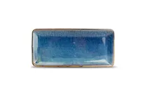 product of F2D 5344997 Oval Porcelain Platter, 12" x 5-1/2" Nova Blue, Oval Shape, Porcelain, Blue Finish - 1/Each