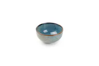 product of F2D 5345001 Round Serving Bowl, 4" Diameter, 13.5 oz Porcelain, Blue Nova Finish
