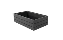 product of Select Concept BQ205B Wooden Utensil Holder, 6.39W x 10.07D x 3.34H, Stackable, Black/Cherry Finish, GN 1/4 Capacity