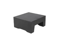 product of Select Concept BQ210B Black Wood Square Display Riser, 8.260" W x 8.260" D x 3.930" H - Tiered Stand