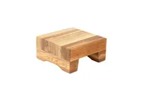 product of Select Concept BQ210L Square Oak Display Riser 8.260" x 8.260" x 3.930" Black Base Wood Construction