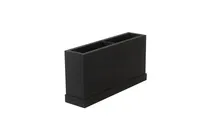 product of Select Concept BQ304B 2-Section Cutlery Tray, 2.240"W x 10.030"D x 5.110"H, Wood, Black/Cherry Finish