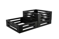 product of Select Concept BQ500B Display Set, Rectangular Black Oak Wood Riser, 14.17"W x 23.62"D x 7.75"H