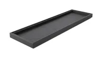 product of Select Concept BQ704B Cutlery Bin, 6.39"W x 20.86"D x 1.22"H Wood Utensil Holder, Black/Cherry Finish, Stackable GN 2/4 Capacity