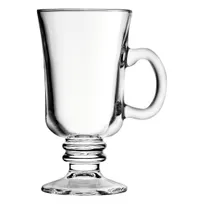 product of ONIS O-1003166 Coffee Glass Mug, 7.5 Oz Capacity, 4.1" Diameter x 5.78" Height, Clear Glass Material