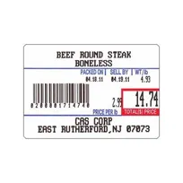 product of Alfa International LST-8010 Price-Computing Scale Labels, 58mm x 40mm, 700 Labels per Roll, 12 Rolls per Case (Replaces OEM LST-8010)