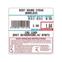 product of Alfa International LST-8040 Price-Computing Scale Labels, 58mm x 60mm with Safe-Handling Note, 500 Labels/Roll, 12 Rolls/Case (Replaces OEM LST-8040)