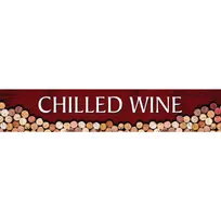 product of Beverage Air 409-421C-080 Cork Chilled Wine Sign for MMR44, Premium Sign/Menu, White Finish, 12" x 8"