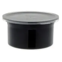 product of Carlisle 030003 Classic Crock, 0.6 Qt, Black, SAN, High-Gloss Finish, Dishwasher Safe