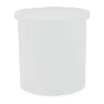 product of Carlisle 030102 Classic Crock, 1.2 qt., White, SAN, Round, 5" Diameter, Snap-on Lid - 1/Each