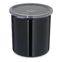 product of Carlisle 030103 Classic Crock, 1.2 qt., Black, SAN, High-Gloss Finish, Snap-On Lid - 1/Each