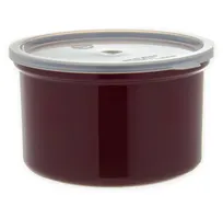product of Carlisle 031601 Classic Crock, 1.5 qt., Brown, SAN, Snap-on Lid, Dishwasher Safe
