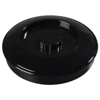 product of Carlisle 047503 Tortilla Server 7-1/2" with Lid, Stackable, Recessed Knob, Black Polypropylene, NSF