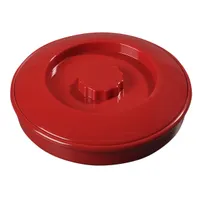 product of Carlisle 047505 Tortilla Server, 7.5" Diameter Red PP Base & Lid Stackable NSF - 1/Each