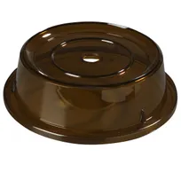 product of Carlisle 1989E13 Plate Cover - Round Amber Polycarbonate Cloche, Fits 10-3/16" to 10-1/4" Diameter