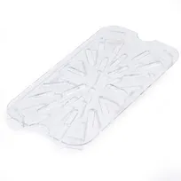 product of Carlisle 3069507 StorPlus Drain Shelf, 1/4-Size, Clear Polycarbonate, Dishwasher Safe, Made in USA
