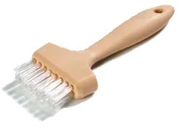 product of Carlisle 4011400 Sparta Panini Grill Brush 7"L x 3"W, 1" Teflon Bristles, Heat-Resist 500°F Handle