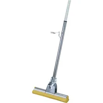 product of Carlisle 4030100 Flo-Pac Sponge Mop, 51" Long, 12" x 3" Sponge, Wringer, Aluminum Handle