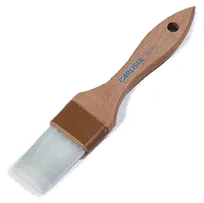 product of Carlisle 4039600 Pastry Brush - 1-1/2" Nylon Bristles, Brown Ferrules, Hardwood Handle, White