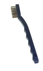 product of Carlisle 4127000 Flo-Pac Toothbrush, 7" Long Plastic Handle, Brass Bristle Trim 1/2"L x 1/2"W