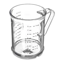 product of Carlisle 431507 Measuring Cup, 8 oz (1 cup) Capacity, Polycarbonate, Clear, Stain & Break Resistant