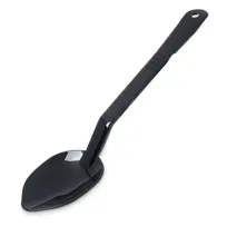 product of Carlisle 442503 Solid Serving Spoon, 13" Long, Polysulfone, Black, NSF Approved